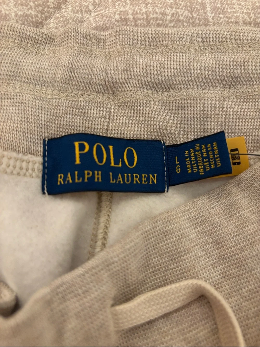 Polo Ralph Lauren: Beige Drawstring Sweatpants - Size L - NWT